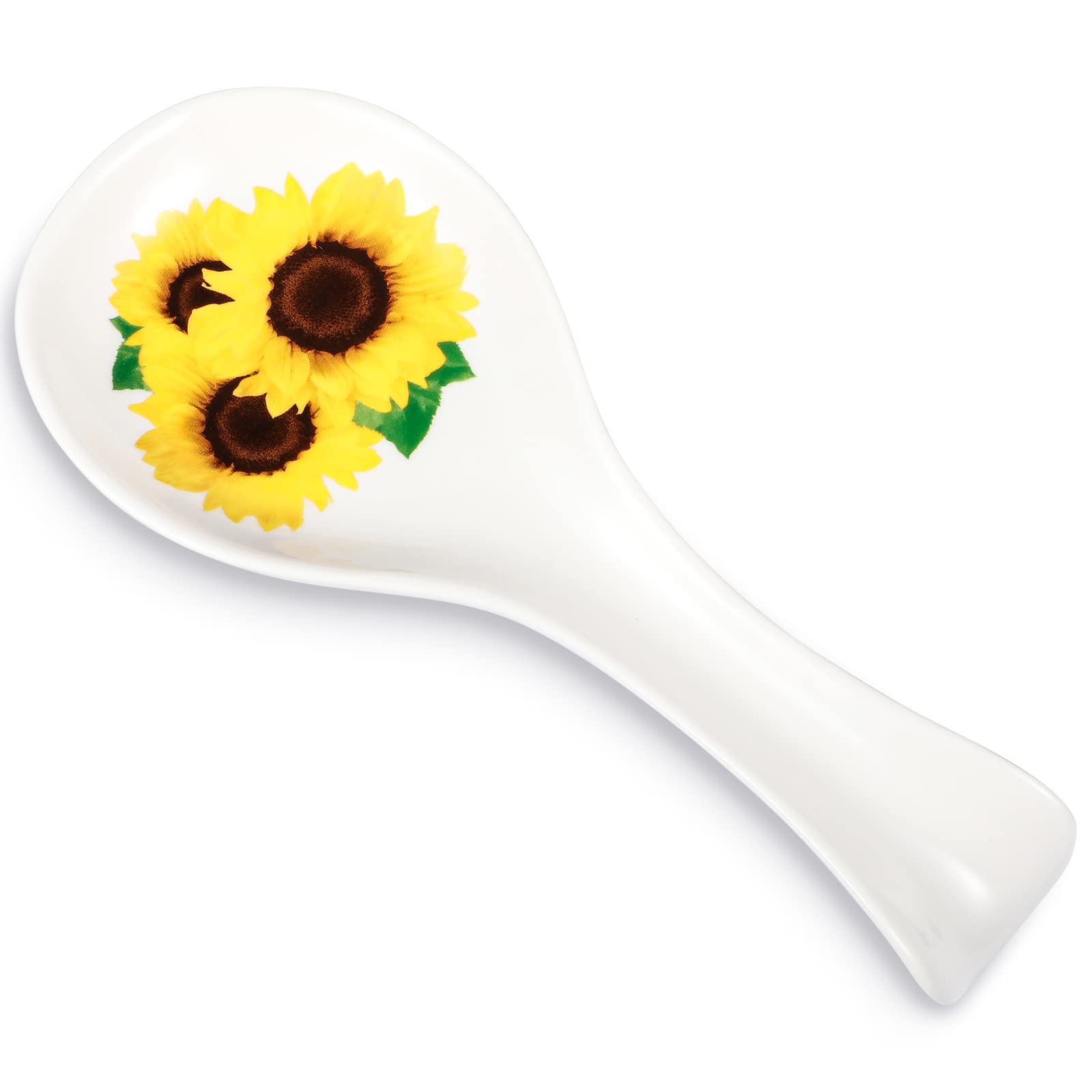 Potchen reposacucharas girasol cerámico organiza cucharas y utensilios