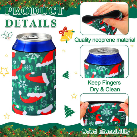Potchen Santa Claus con diseños navideños para identificar bebidas