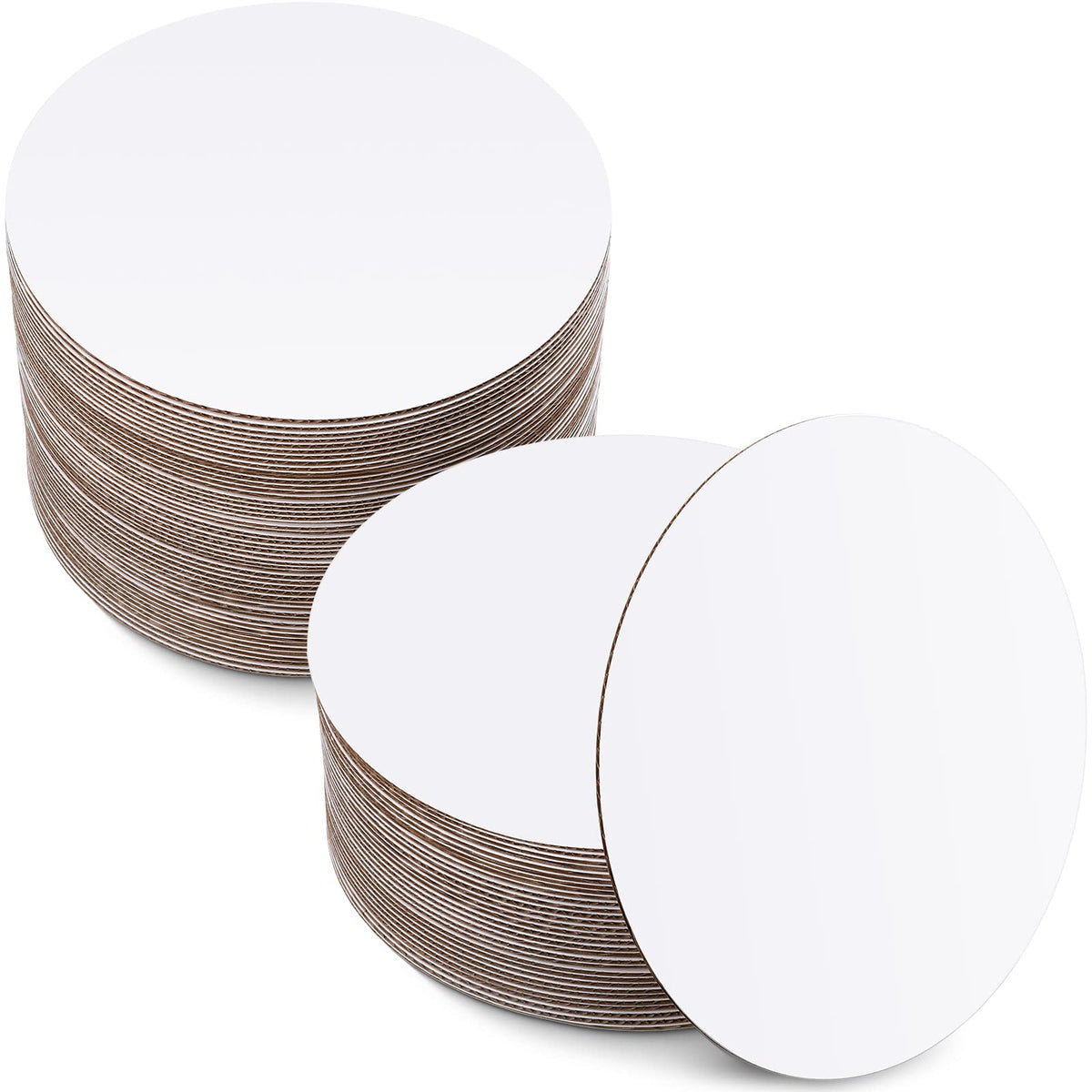 Potchen tablero circular para pastel con acabado laminado que evita absorción de grasa.