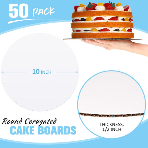 Potchen base circular de 10 pulgadas, ideal para presentar pasteles con elegancia.