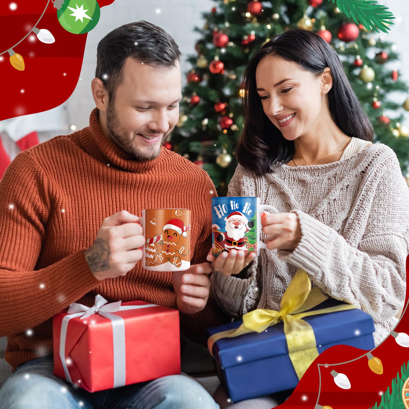 Potchen taza casa-galleta-navidad, añade encanto navideño a cualquier momento.