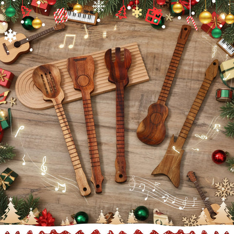 Potchen utensilios guitarra acústica clásica en acacia, prácticos y decorativos.