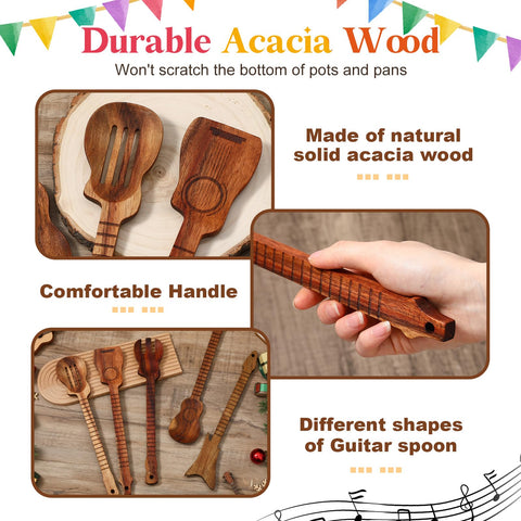 Potchen diseño de guitarra ritmo, utensilios duraderos para cocinar.