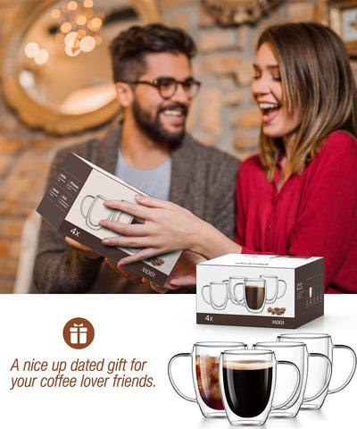 Potdoctor regalo con caja y posavasos para café o té