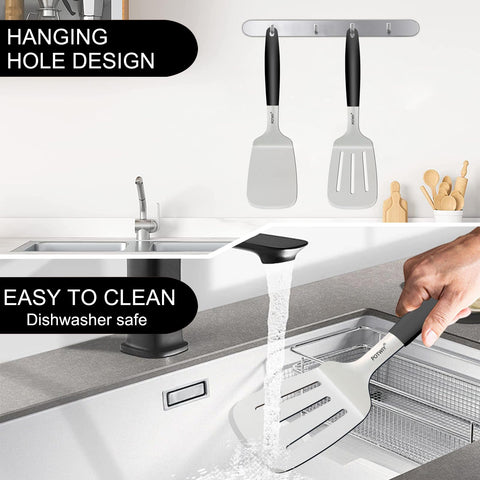 POTWIY espátula para panqueques y huevos, manejo suave.