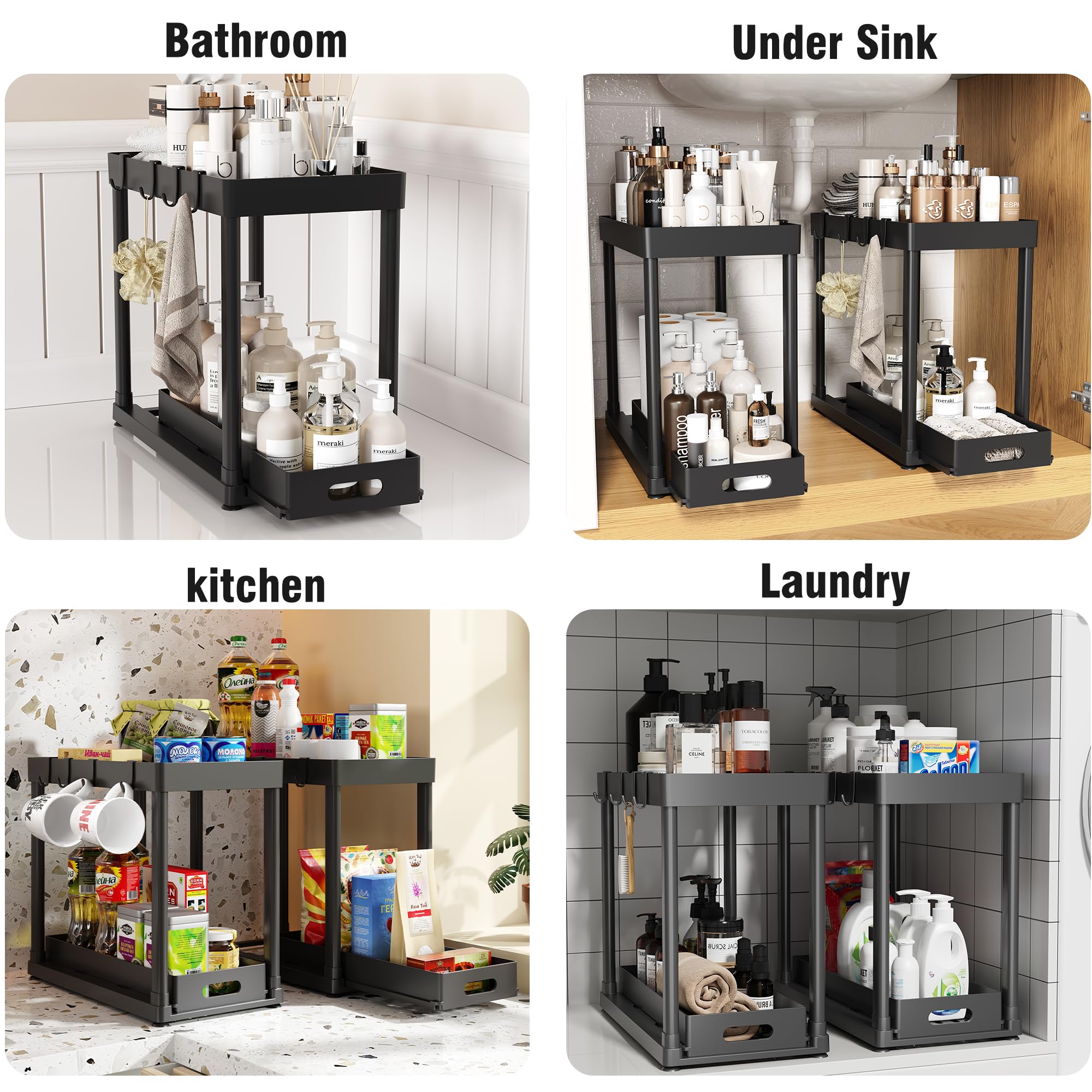 POUGNY: ideal para cocina y baño, optimizando el uso de armarios.