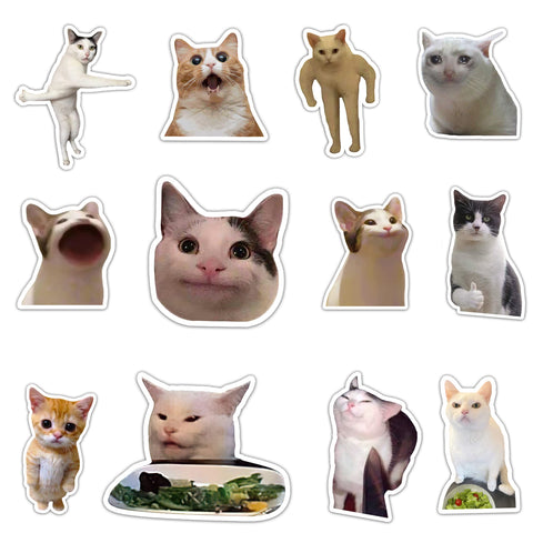 Imanes Pounchi gato divertido en el frigorífico para decorar.