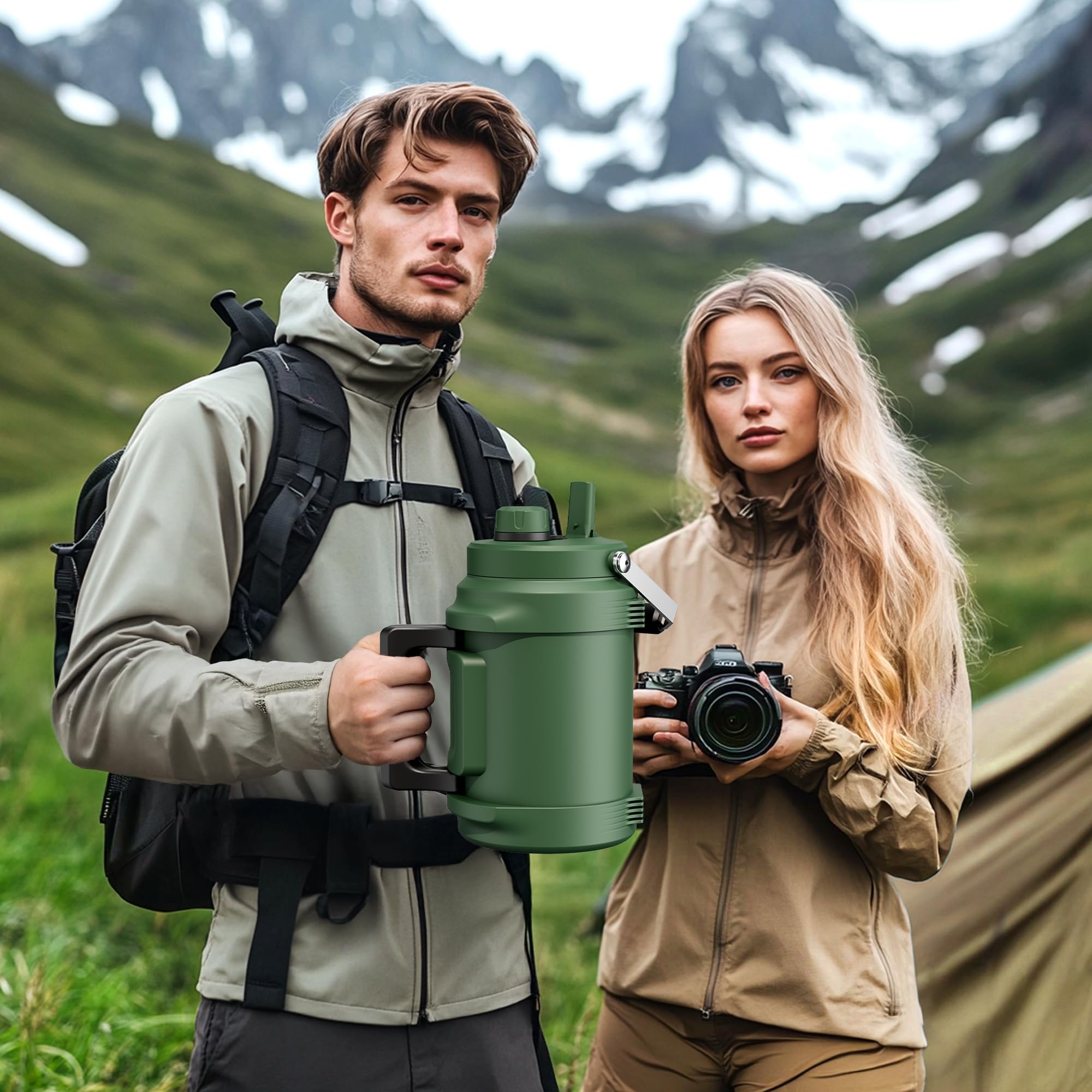 POWCAN ideal para exterior: senderismo, ciclismo y camping durante todo el día.