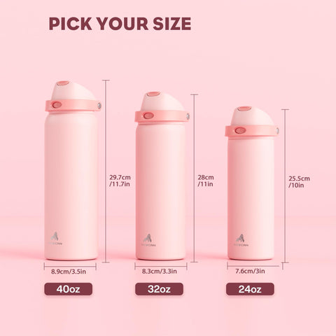 Powcan botella ideal para escuela y gimnasio, carga ligera y ergonómica.