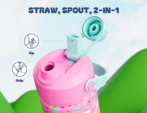 Powcan botella para portabotellas y mochila: ideal para clase.