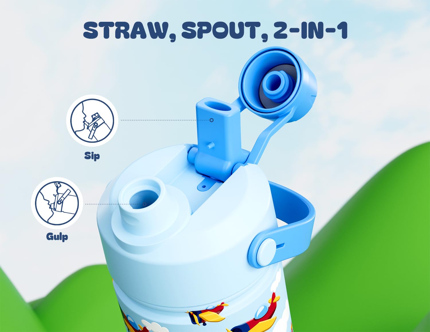 Uso escolar y viaje: Powcan para llevar bebidas durante el día
