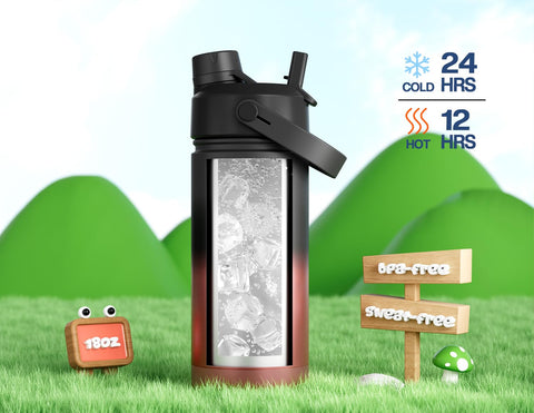 Acero inoxidable 18/8 libre de BPA, resistente y fácil de limpiar