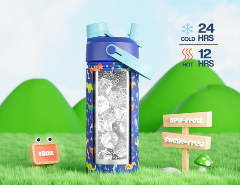 POWCAN acero inoxidable 18-8 sin BPA, duradera y fácil de limpiar