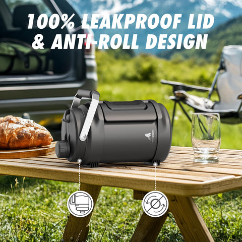 Tapa ergonómica de Powcan para vertidos controlados durante actividades.