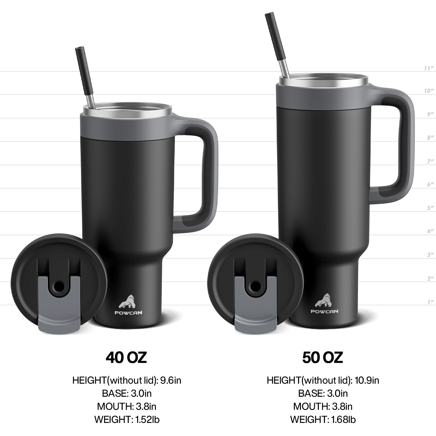 POWCAN ideal para uso diario activo, bebidas frescas todo el día.