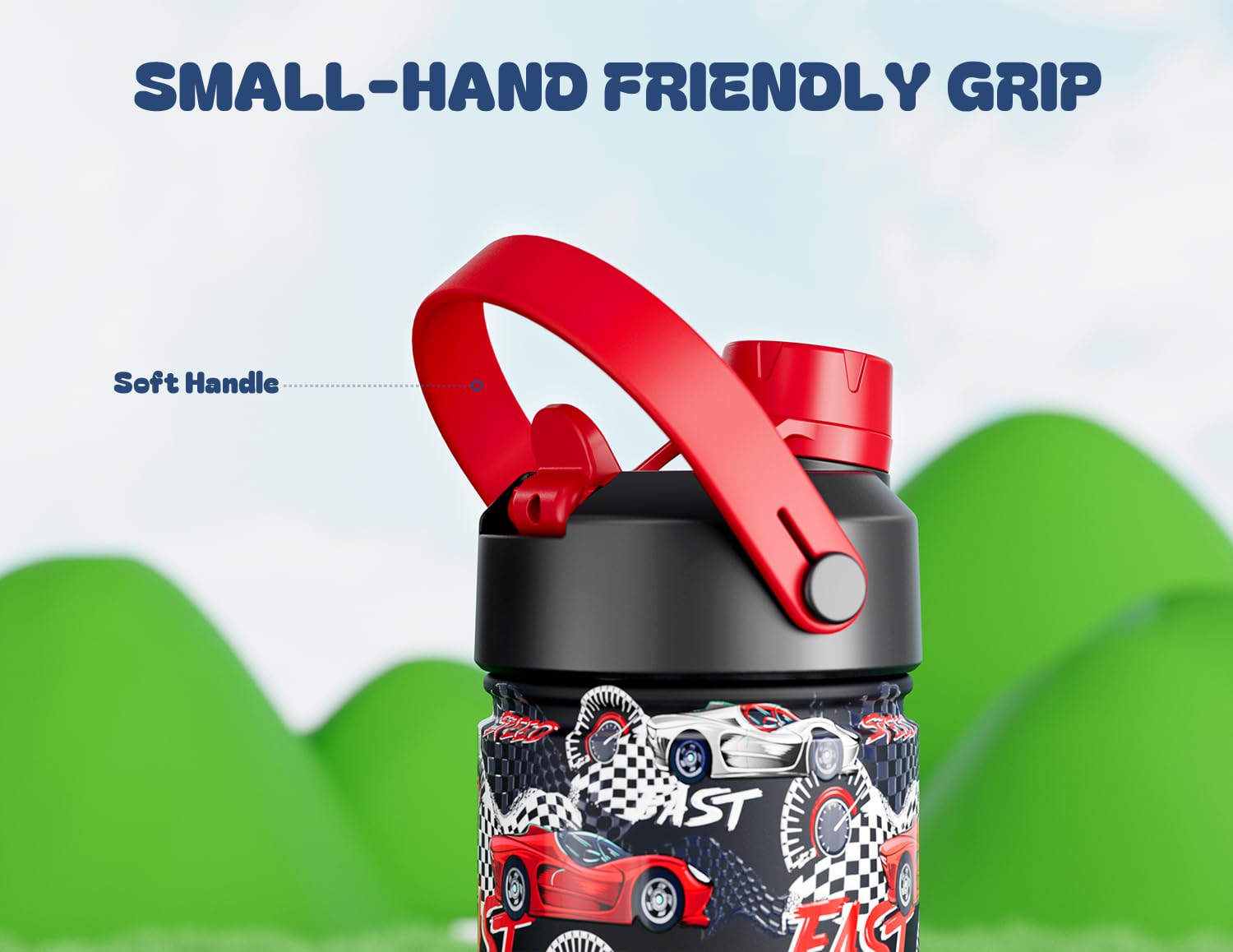 Powcan Turbo Racer, diseño ligero y asa cómoda para excursiones.