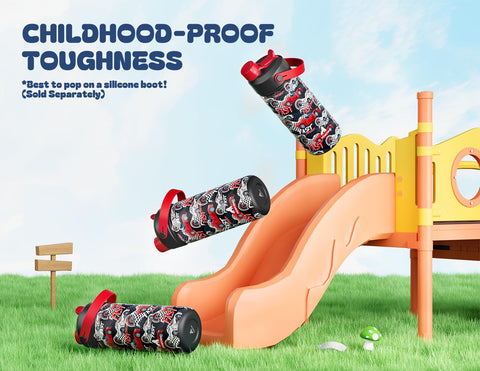 Powcan Turbo Racer, tapa de sorbete duradera para deporte y juego al aire libre.
