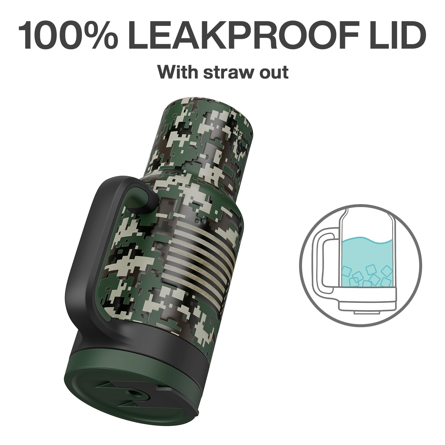 POWCAN vaso termico apto para lavavajillas y libre de BPA para limpieza fácil