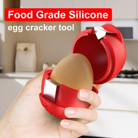PowCube rompehuevos pack de tres colores, práctico para cocinar en familia