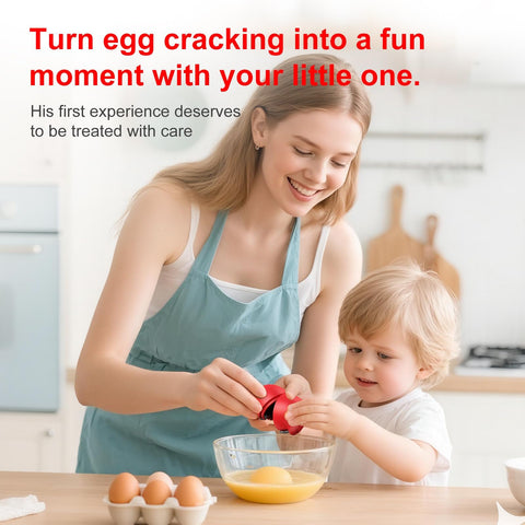 PowCube rompehuevos para niños, aprendizaje divertido sin desorden en la cocina