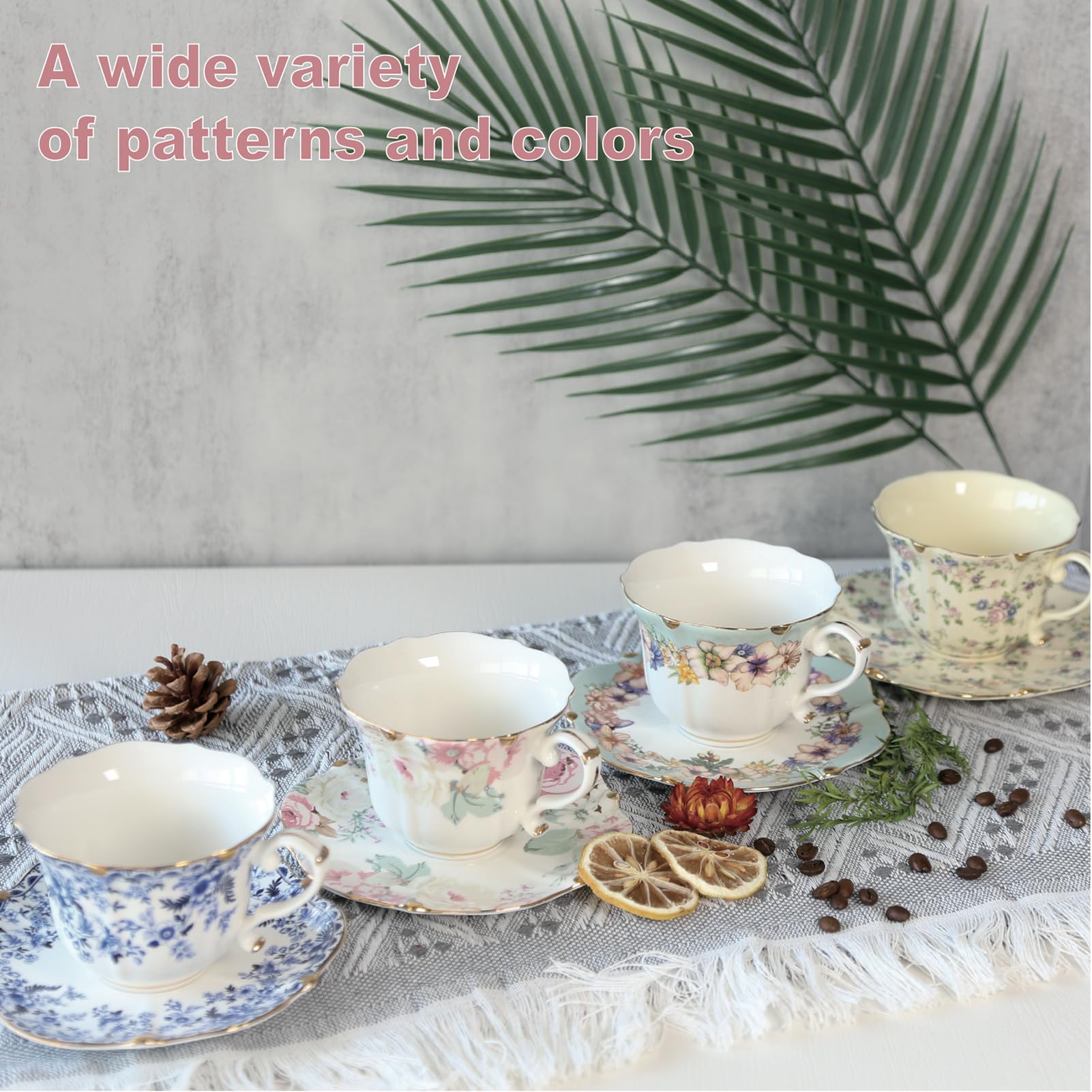 POWDONUNT Conjunto de té para disfrutar en casa con familia