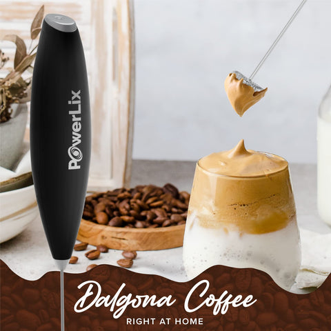 PowerLix batidora portátil para café con espuma rápida.
