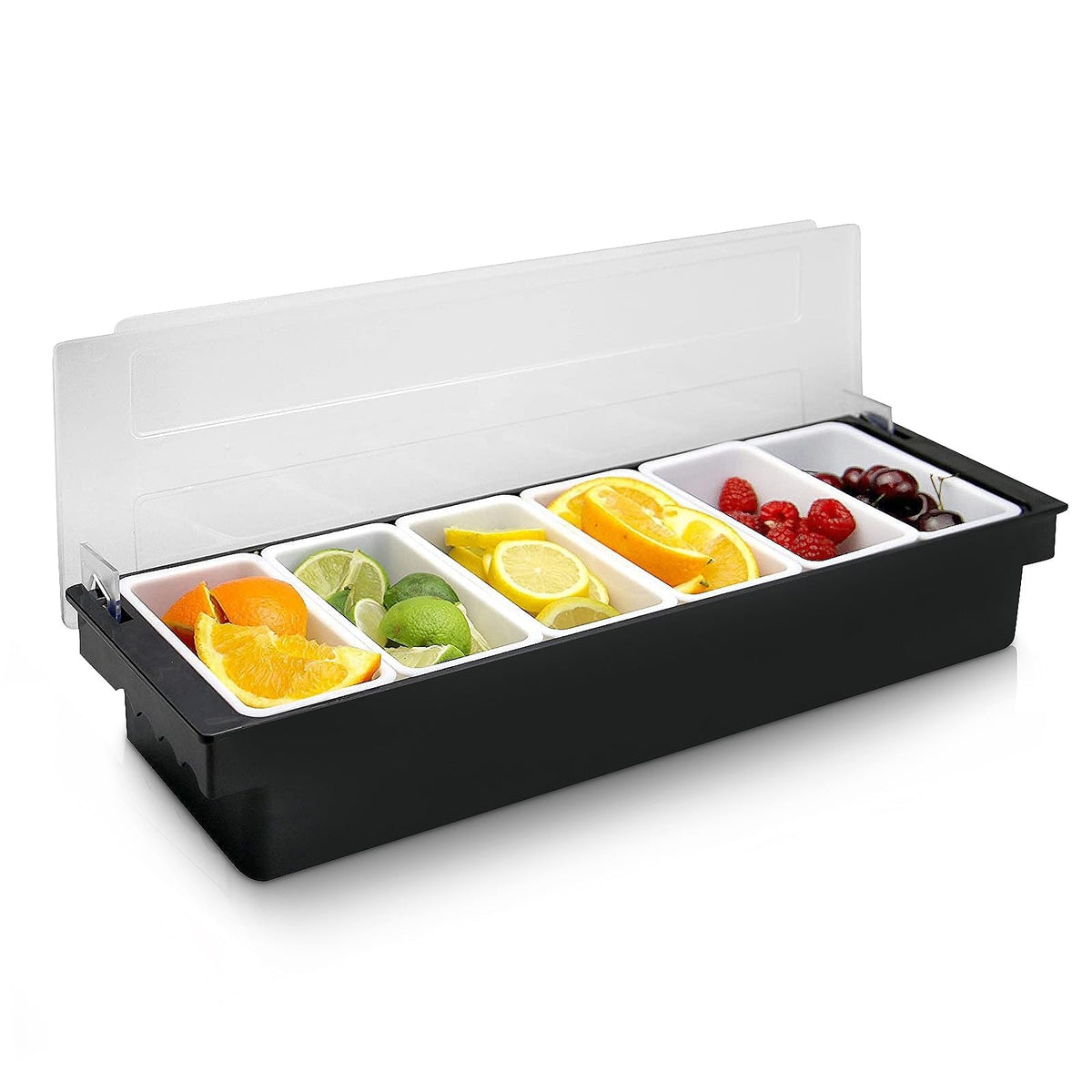 Powlab contenedor-condimentos con tapa para mantener aderezos y frutas frescos