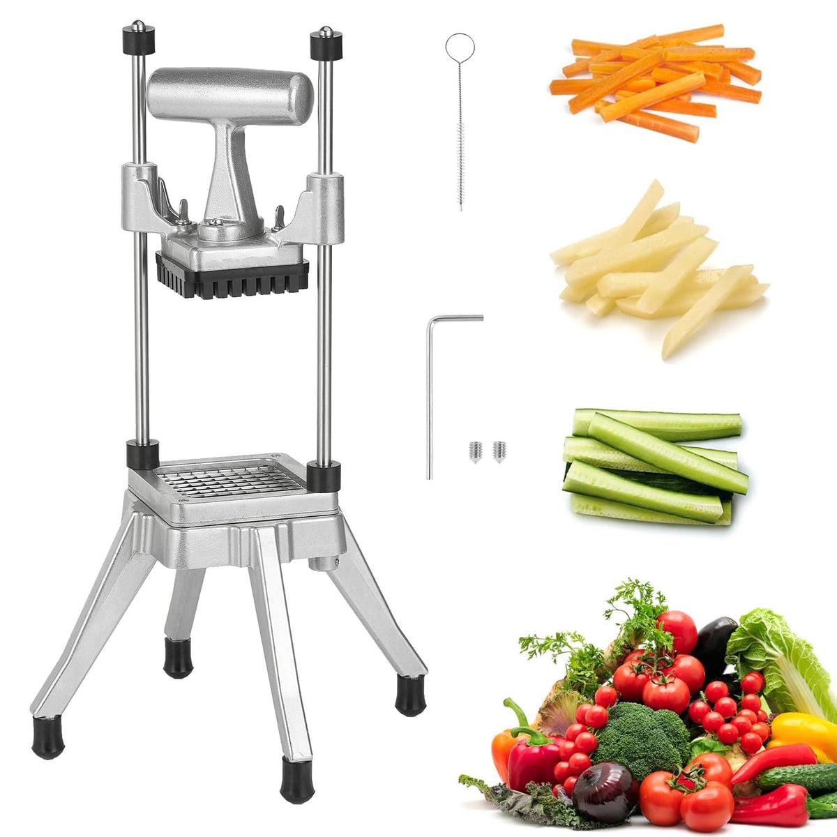 POWLAB Cortadora comercial de verduras para un corte rápido y uniforme