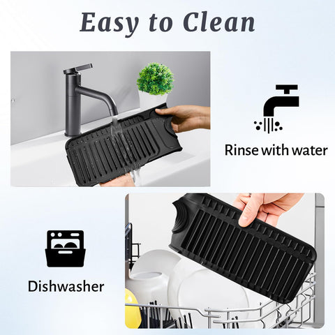 Acabado negro elegante que complementa grifos modernos