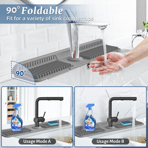 PoYang protector salpicaduras grifo cocina protege encimado.