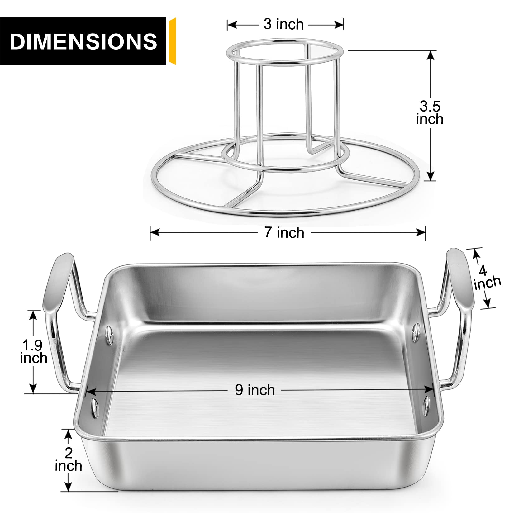 P&P CHEF bandeja para hornear de 9 pulgadas, horneado uniforme