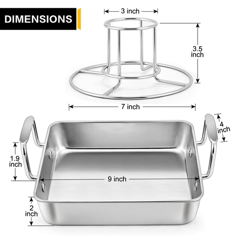 P&P CHEF bandeja para hornear de 9 pulgadas, horneado uniforme