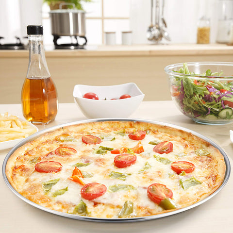 P&P CHEF: bandeja para pizza apta lavavajillas, ahorro de tiempo.