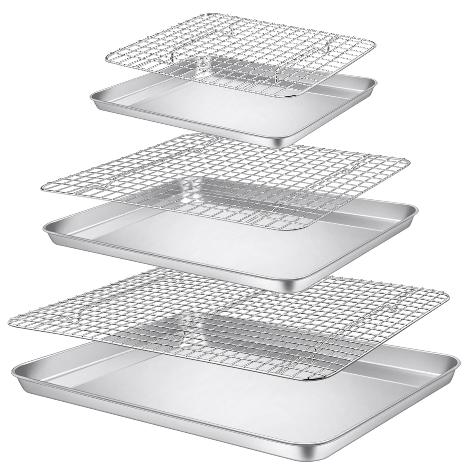 P&P CHEF bandeja hornear 16x12 pulgadas con cocción uniforme para grandes lotes