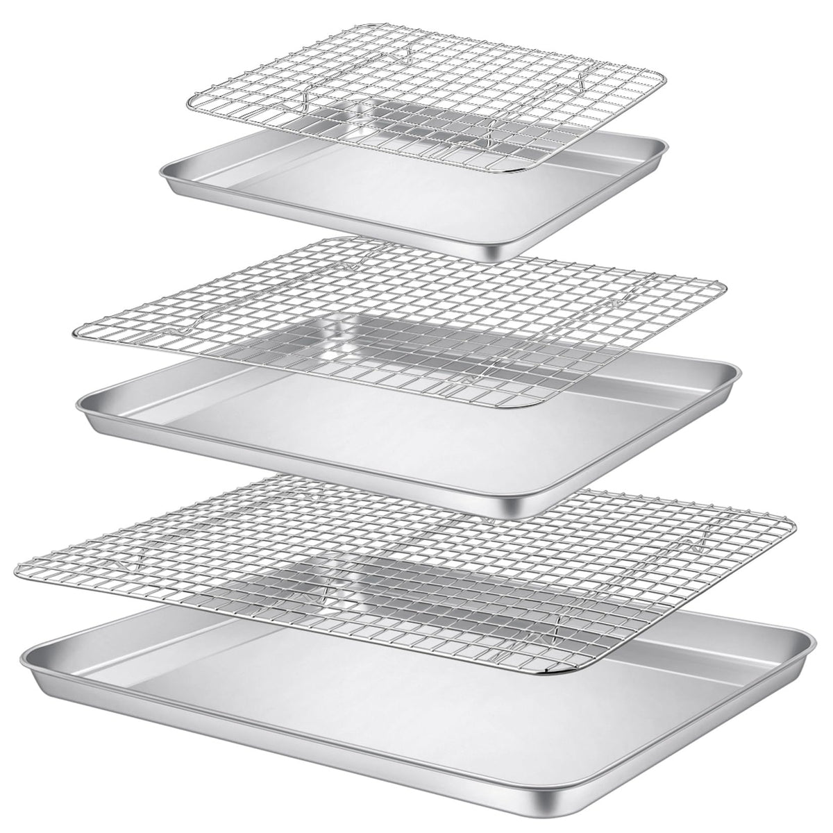 P&P CHEF bandeja hornear 16x12 pulgadas con cocción uniforme para grandes lotes