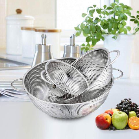 pp-chef coladores micro perforados mediano ideal para verduras