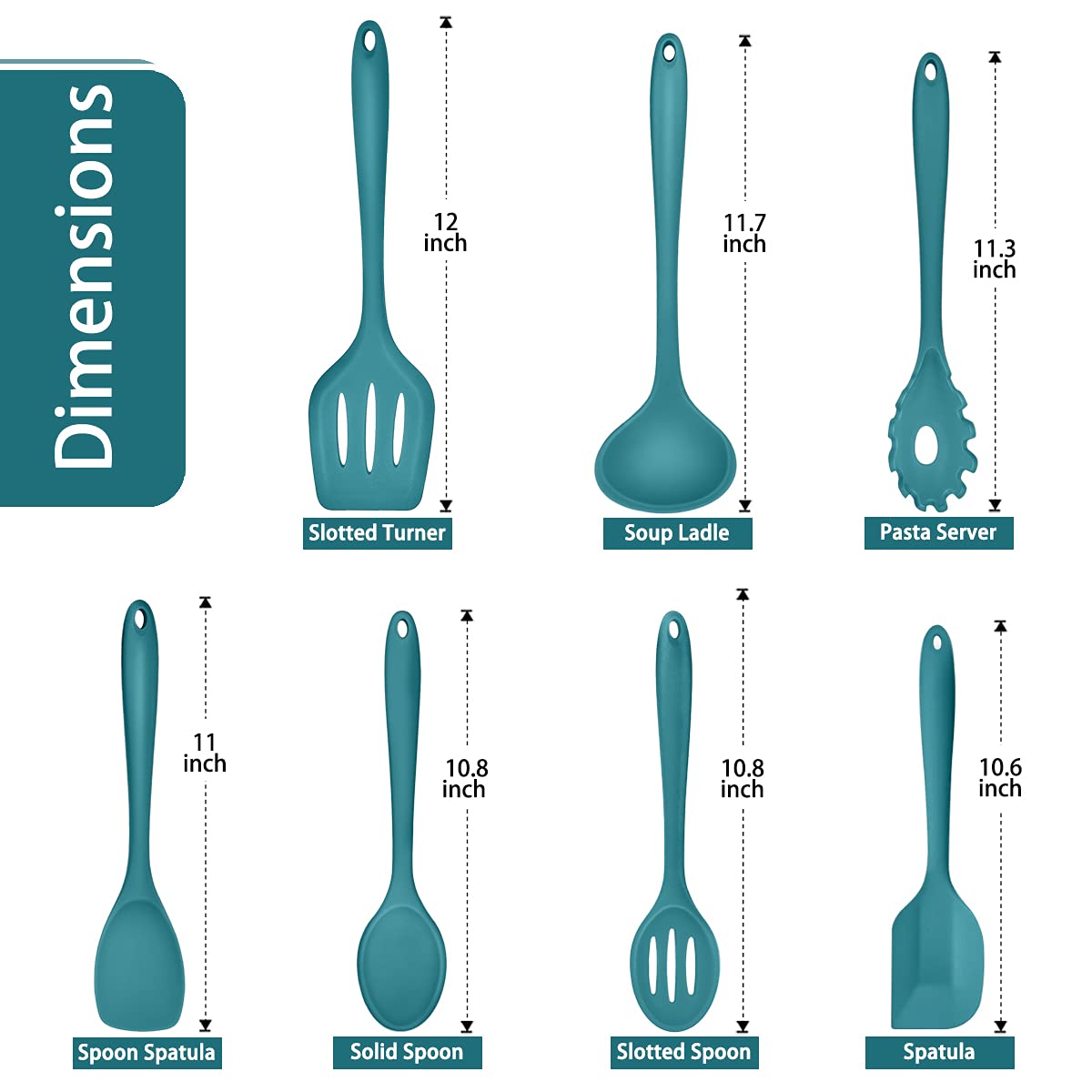 Espátula con ranuras P&P CHEF, ideal para voltear y escurrir sin dañar antiadherentes.
