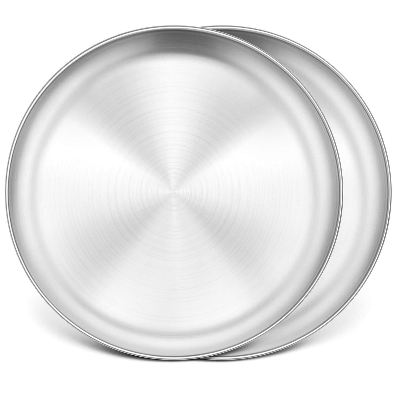 P&P CHEF: juego de dos bandejas para pizza 34 cm, ideal para hornear pizzas caseras.