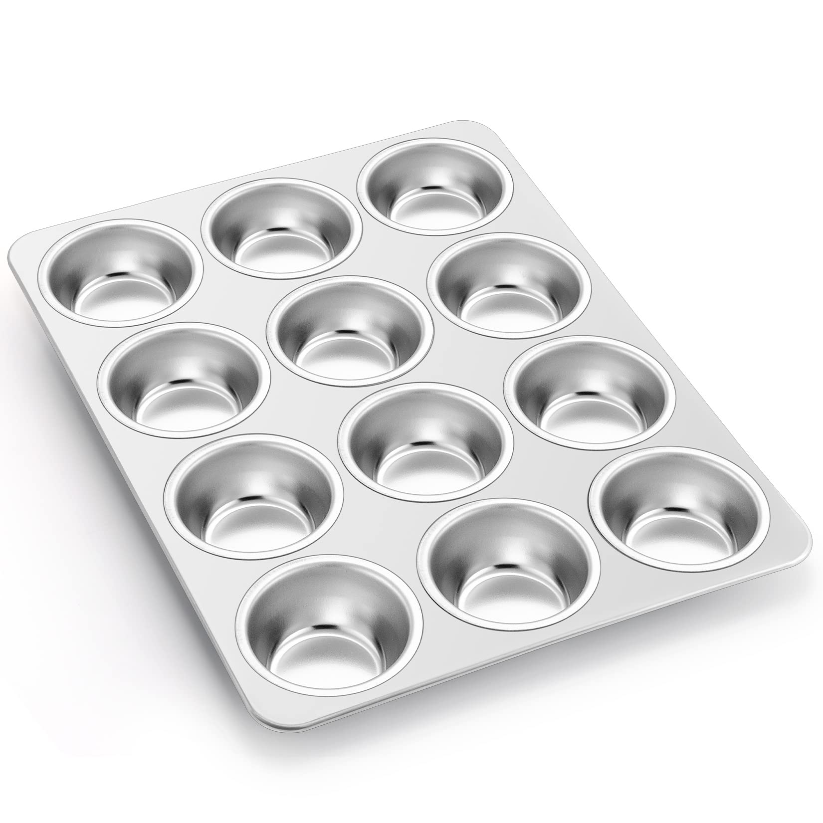Moldes muffin P&P CHEF: 12 cavidades para hornear rápido.