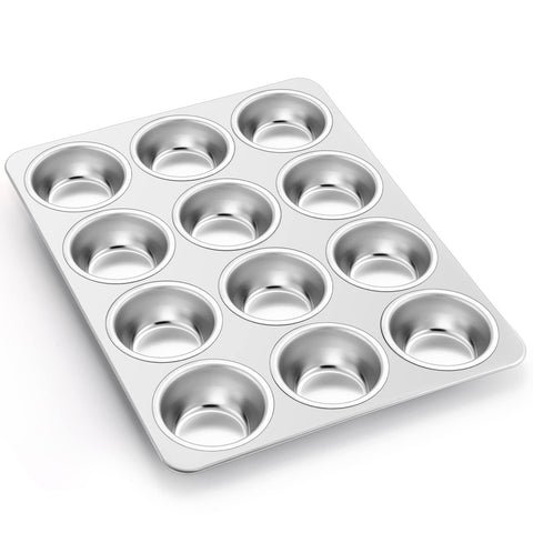 Moldes muffin P&P CHEF: 12 cavidades para hornear rápido.