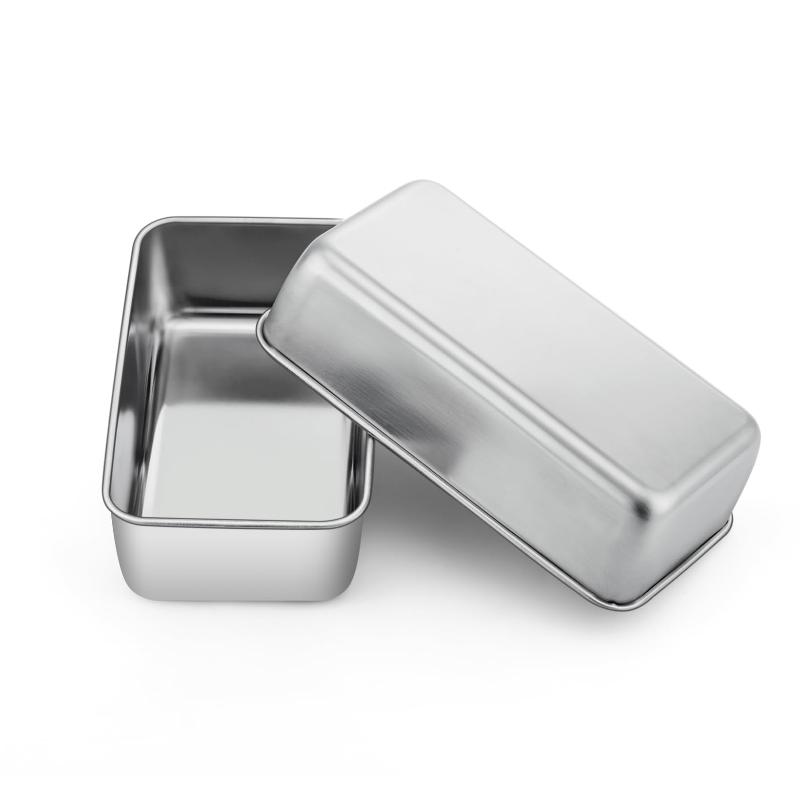 P&P CHEF molde inoxidable 9x5 para hornear pan de manera uniforme.