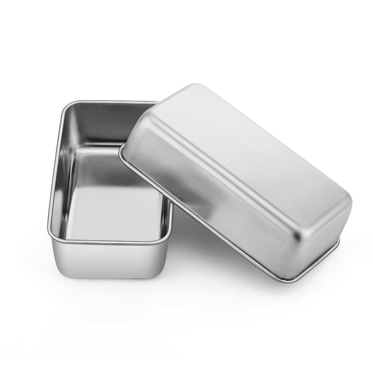 P&P CHEF molde inoxidable 9x5 para hornear pan de manera uniforme.