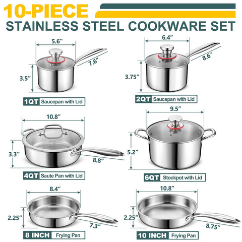 P&P CHEF olla 3qt con tapa, perfecta para calentar guisos rápidos.