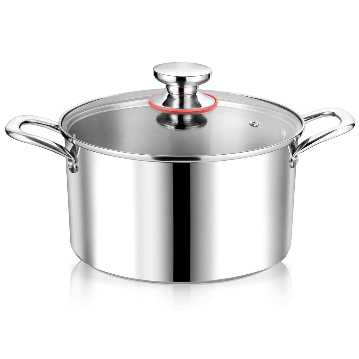 Olla P&P CHEF Tri-Ply 4qt interior para cocción uniforme de caldos