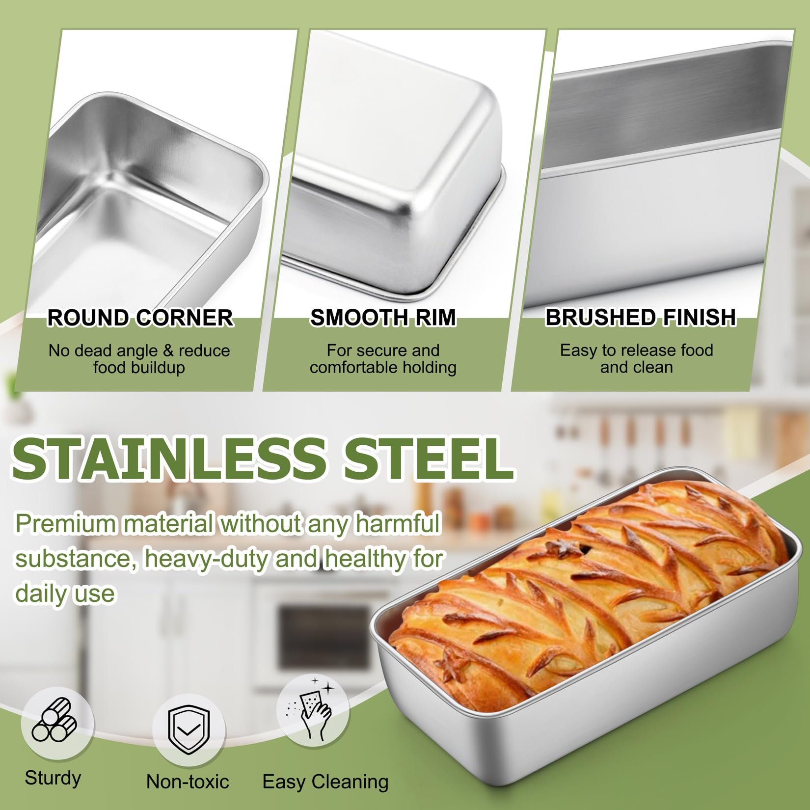 P&P CHEF molde pan para horno resistente y duradero.