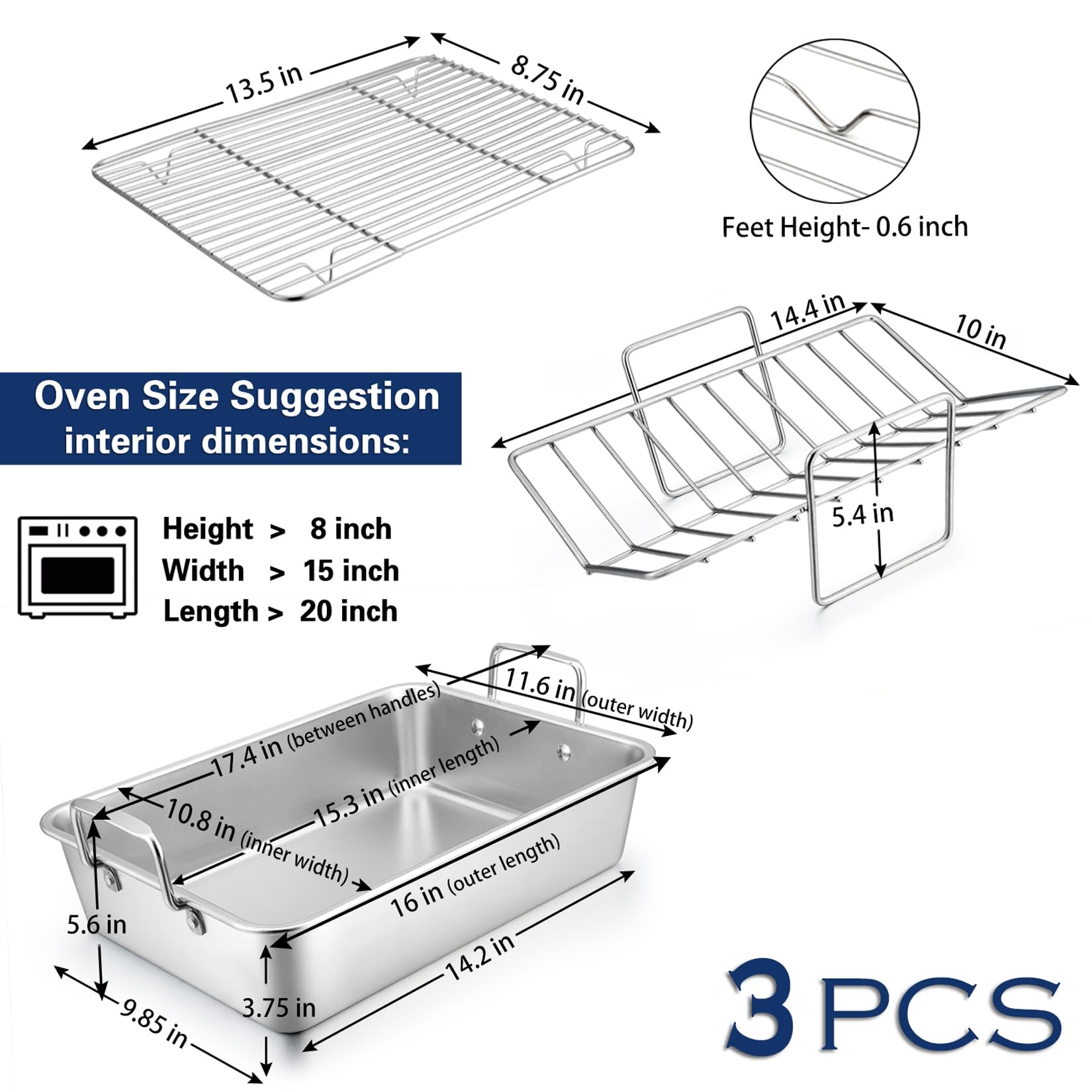 Rack en V de P&P CHEF para dorar carne de forma uniforme.