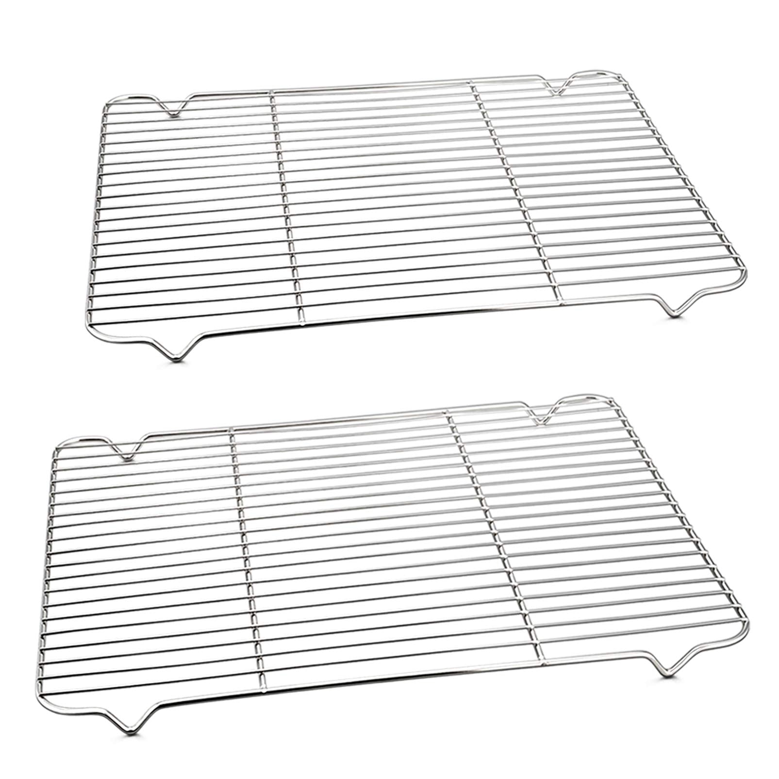 Rejilla de enfriado P&P CHEF, par de rejillas plateadas para enfriar galletas de forma uniforme