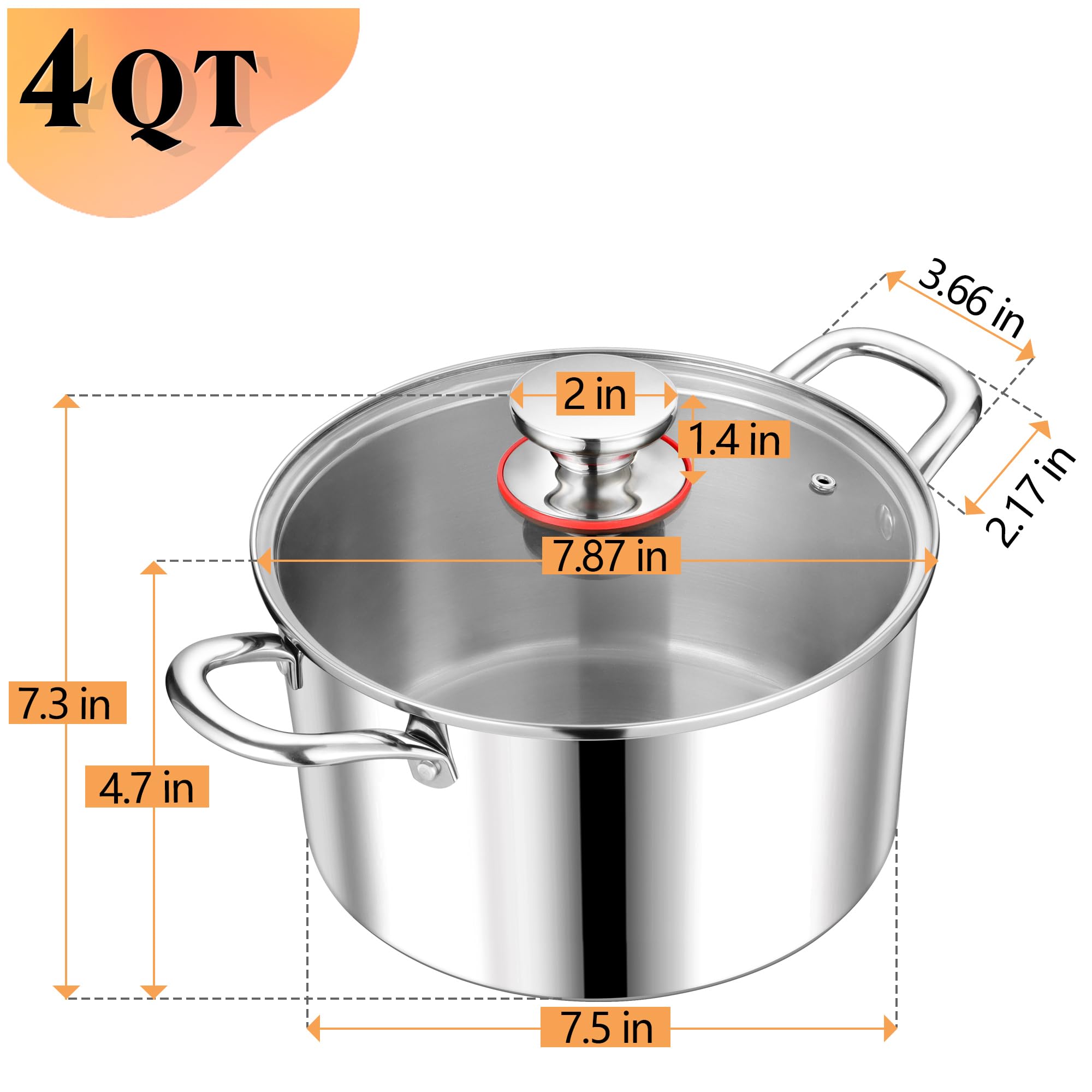 Tapa de vidrio transparente de P&P CHEF para vigilar cocción sin abrir