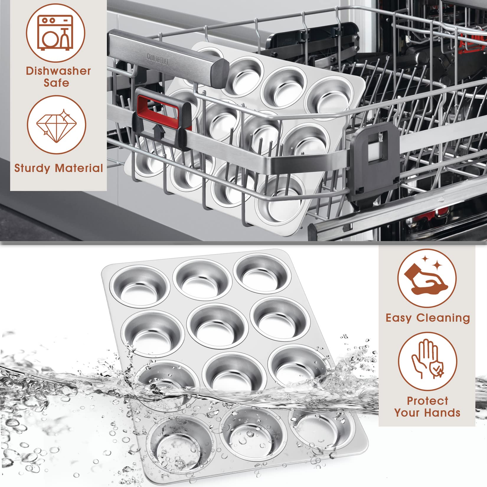 Ideal para muffins, mini tartas y quiches con P&P CHEF.