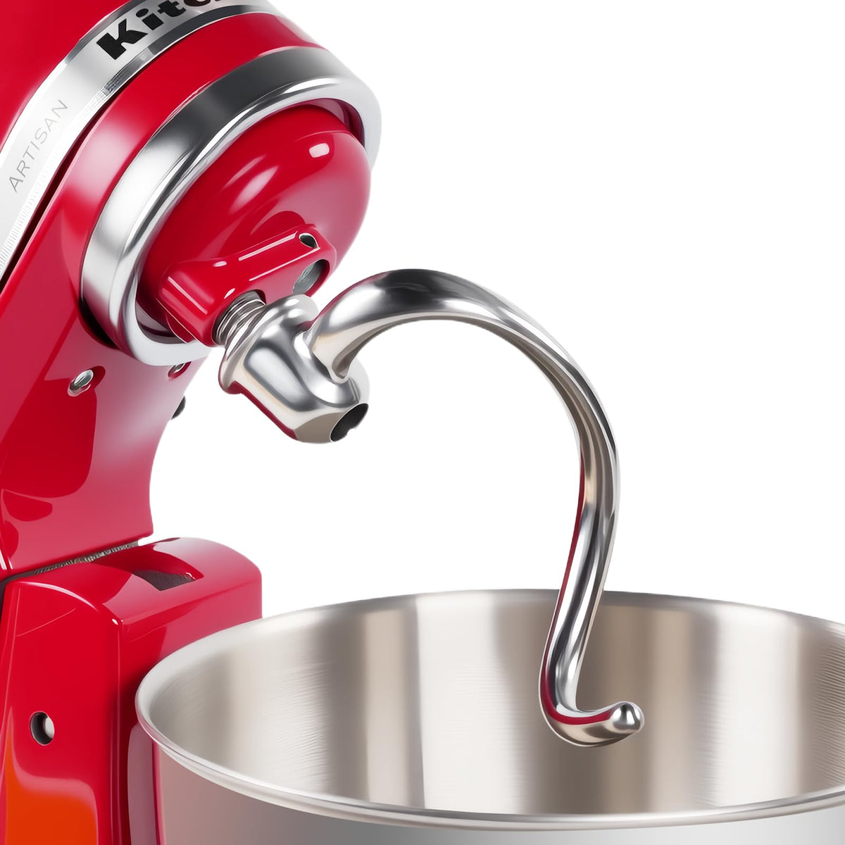 PQPO gancho espiral para masa en KitchenAid, 4.5-qt, amasado rápido.